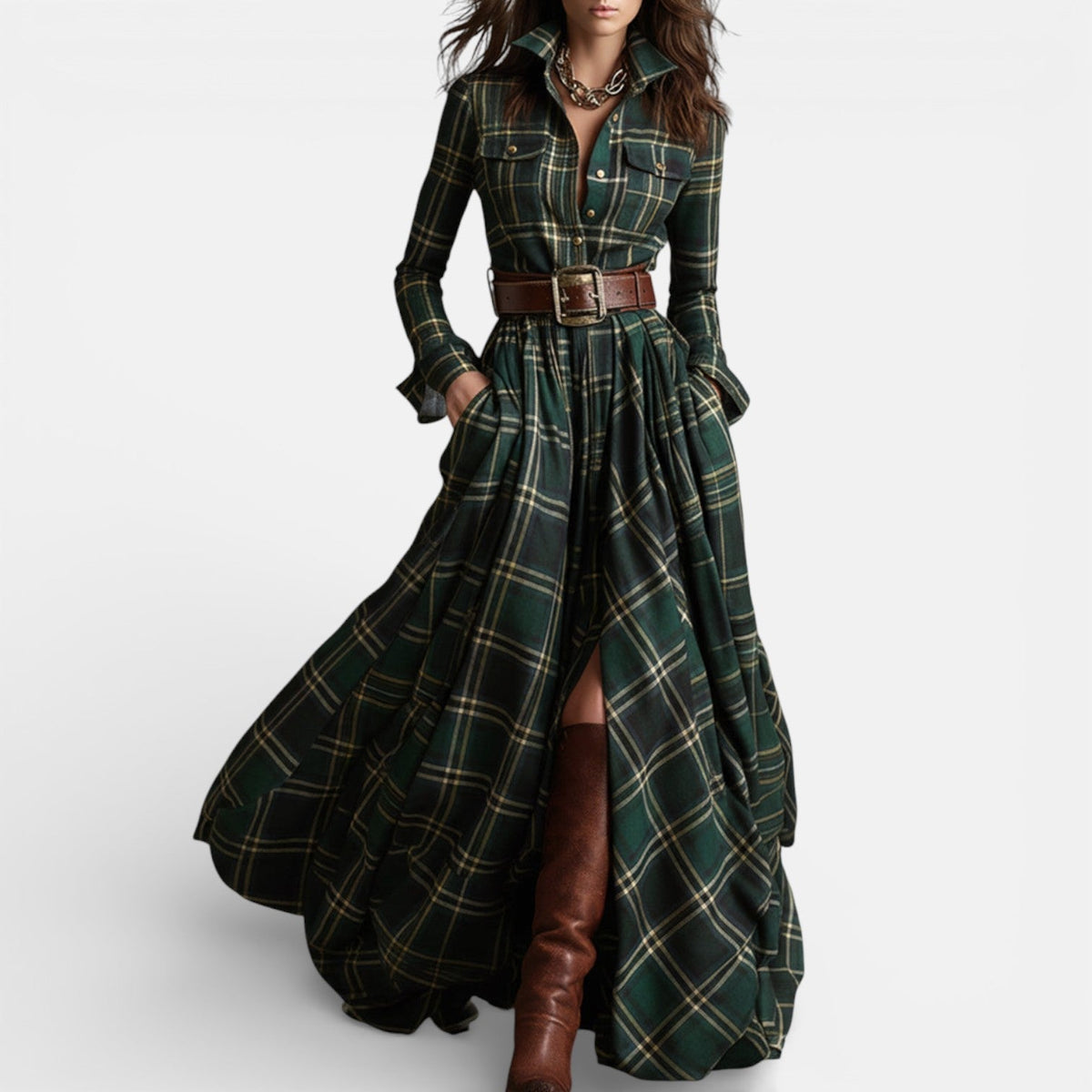 Milo Mochi | Belted Shirt Dress