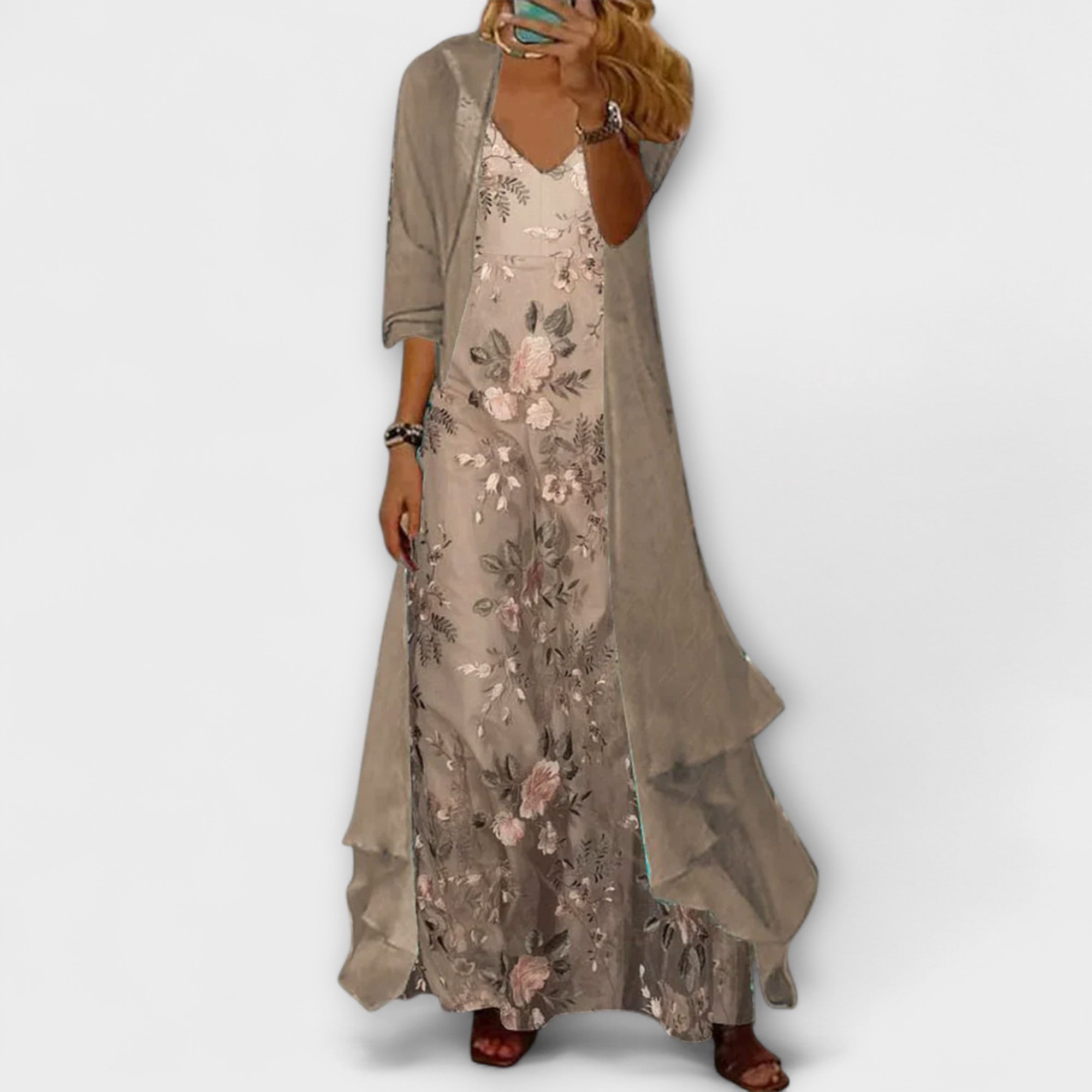 Milo Mochi | Elegant Maxi Dress Two-Piece Set
