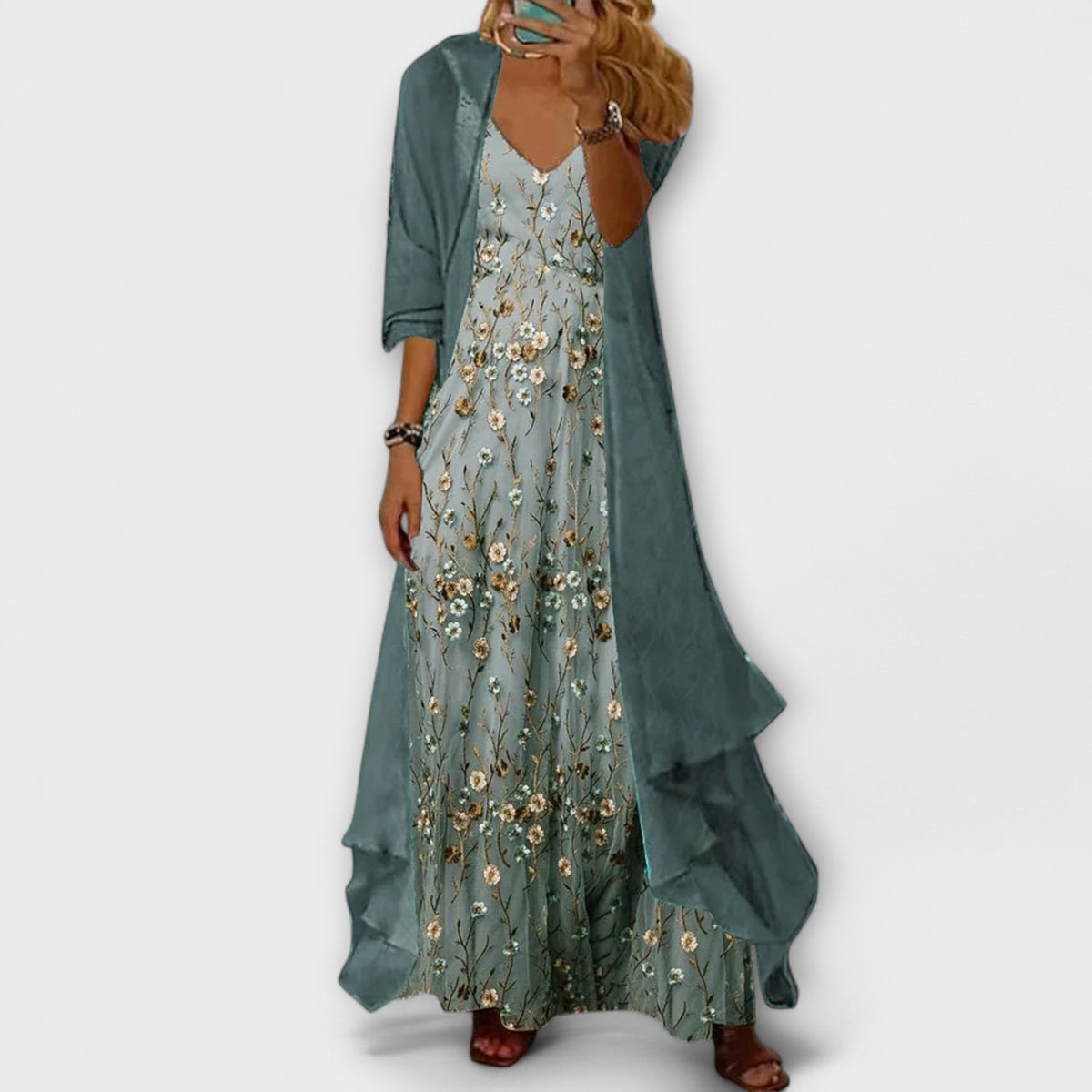 Milo Mochi | Elegant Maxi Dress Two-Piece Set