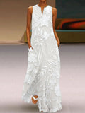 Milo Mochi | Elegant Sleeveless Printed Dress