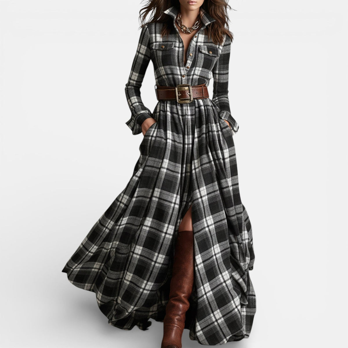 Milo Mochi | Belted Shirt Dress