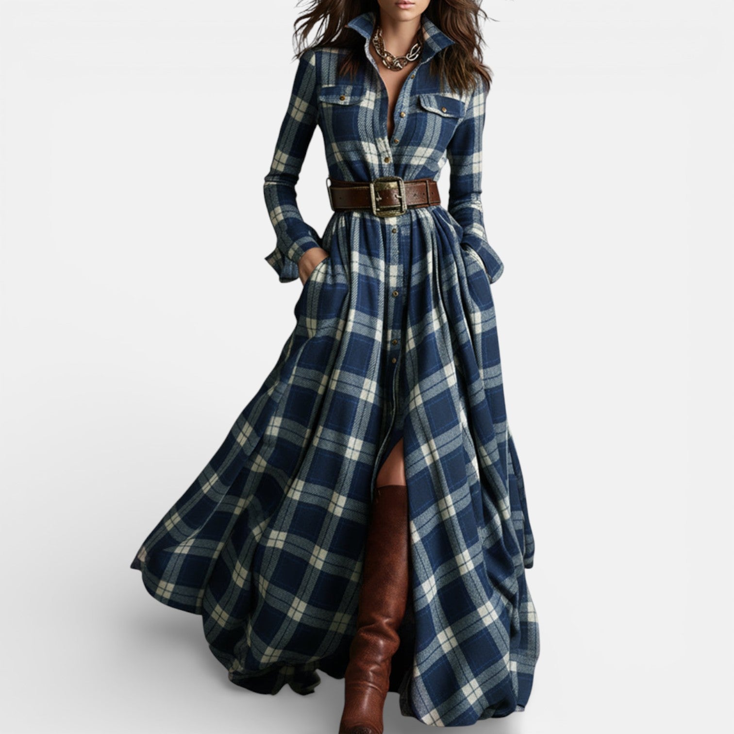 Milo Mochi | Belted Shirt Dress