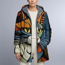 Women's Hoodie | Graphic Print Zip-Up Long Sleeve Variant 1 front view