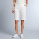 Women's Shorts | Tailored Waist Side Pockets White front view