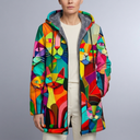 Women's Hoodie | Graphic Print Zip-Up Long Sleeve Variant 2 front view