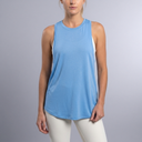 Women's Tank Top | Sleeveless Racerback Flowy Blue front view