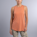 Women's Tank Top | Sleeveless Racerback Flowy Orange front view