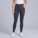 Women's High Waisted Leggings | Slimming Stretch Fit Grey front view