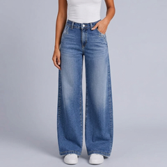Women's Jeans | High Waist Wide Leg Fit front view