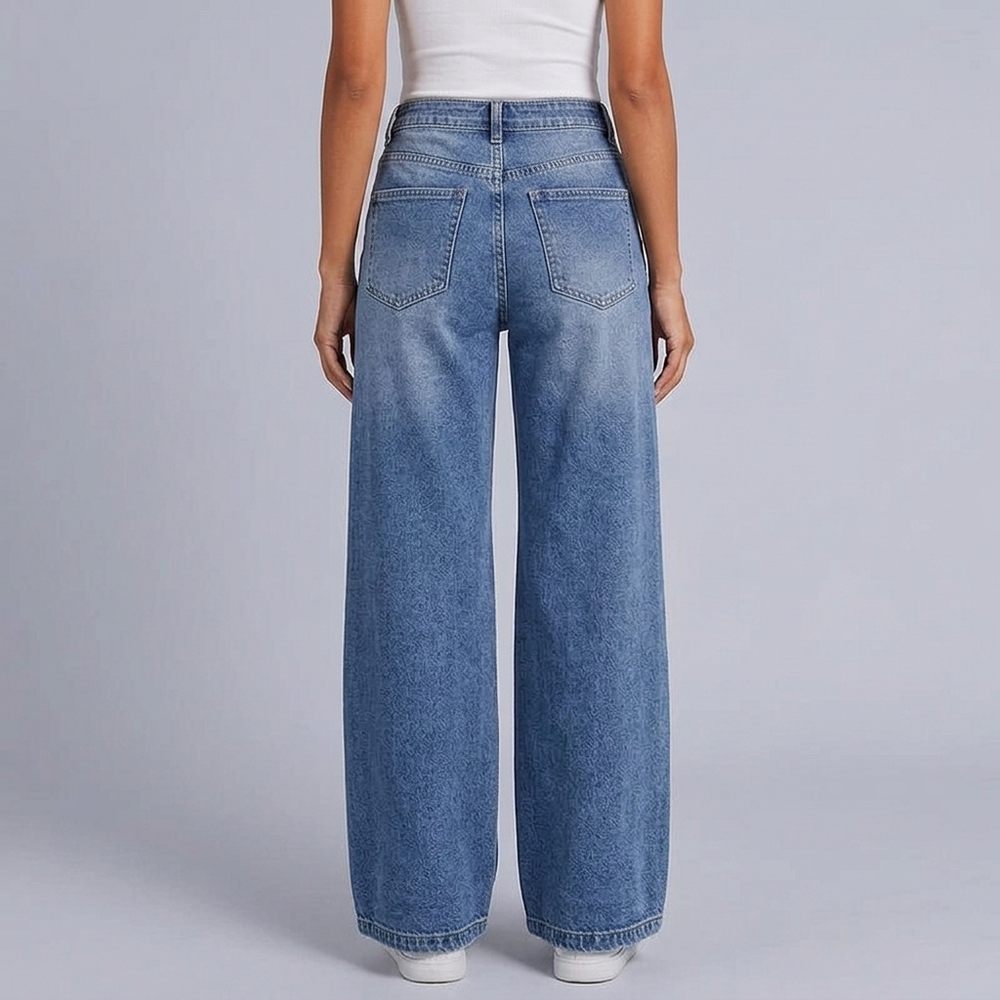 Women's Jeans | High Waist Wide Leg Fit front view
