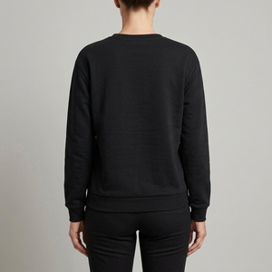 Women's Sweater | Heart Print Crew Neck Long Sleeve back view