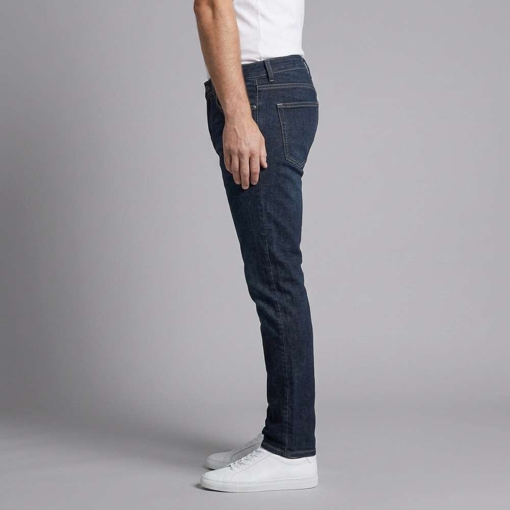 Men's Jeans | Straight Fit Dark Wash Black front view
