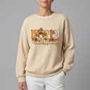 Women's Sweatshirt | Crew Neck Long Sleeve Festive Print Multicolour front view