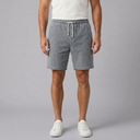 Men's Shorts | Corduroy Lightweight Drawstring Grey front view