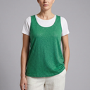 Women's Tank Top | U-Neck Sleeveless Green front view