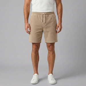 Men's Shorts | Corduroy Lightweight Drawstring Khaki front view