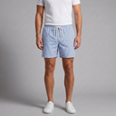Men's Shorts | Striped Drawstring Blue front view