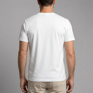 Men's Graphic T-Shirt | Short Sleeve Crew Neck White back view