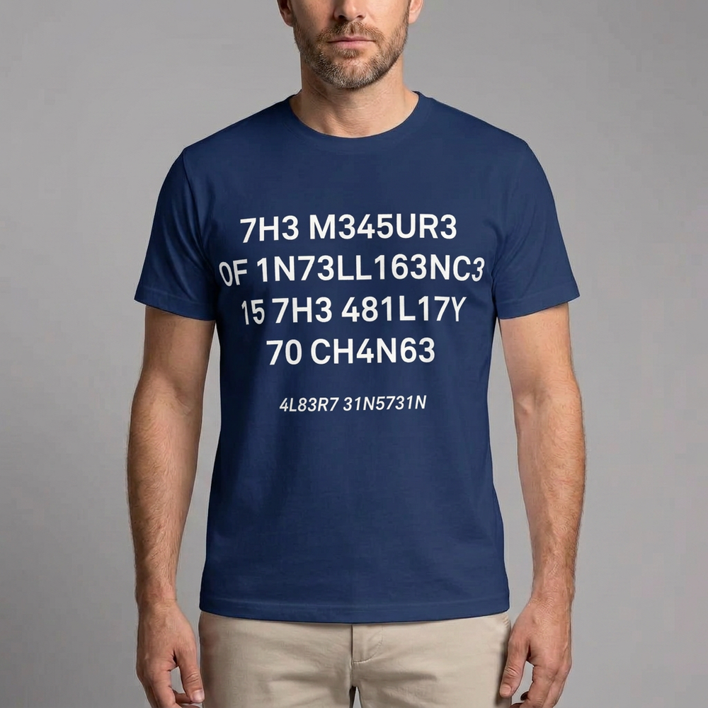 Men's Graphic T-Shirt | Short Sleeve Crew Neck White front view