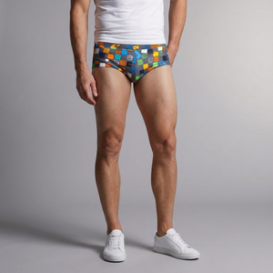 Men's Swimming Shorts | Square Leg Plain front view