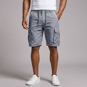Men's Cargo Shorts | Cotton Blend Grey front view