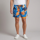 Men's Beach Shorts | Cargo Quick Dry Blue Jungle front view