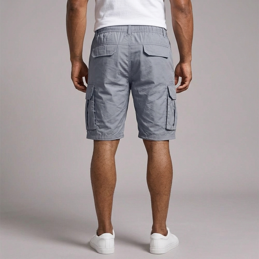 Men's Cargo Shorts | Cotton Blend Grey front view