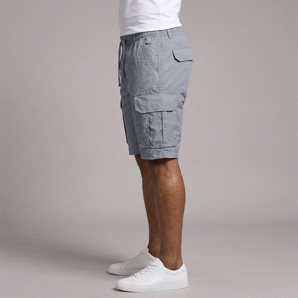 Men's Cargo Shorts | Cotton Blend Grey front view