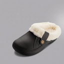 Shoes For Men | Lined Clogs Slip On B-4 three-quarter front view