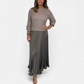 Milo Mochi | Maxi Dress With Sweater And Pleated Skirt