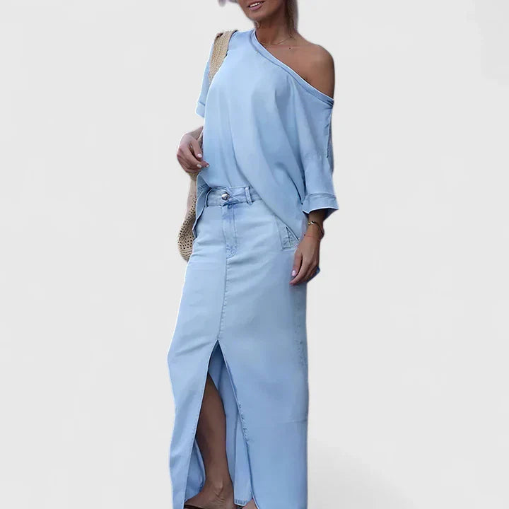 Milo Mochi | Elegant Maxi Skirt Set